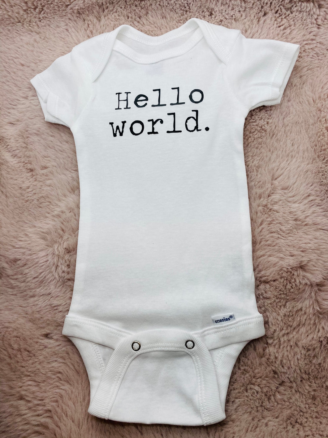 Hello World Franc It Baby Onesie
